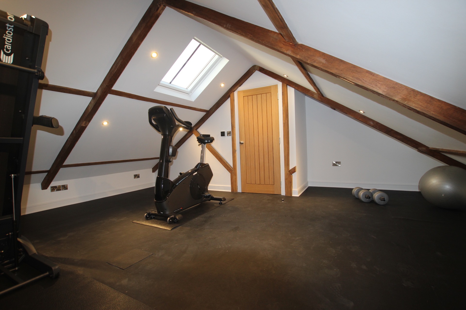 Gym in converted loft