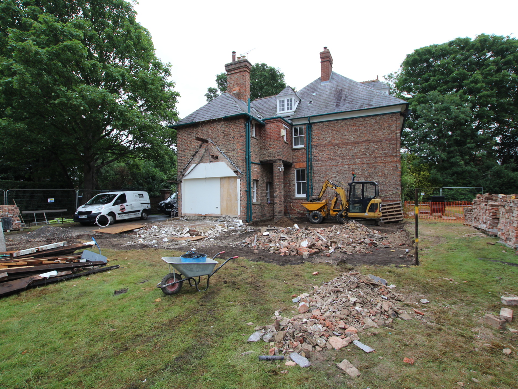Demolition of utility room & boiler house
