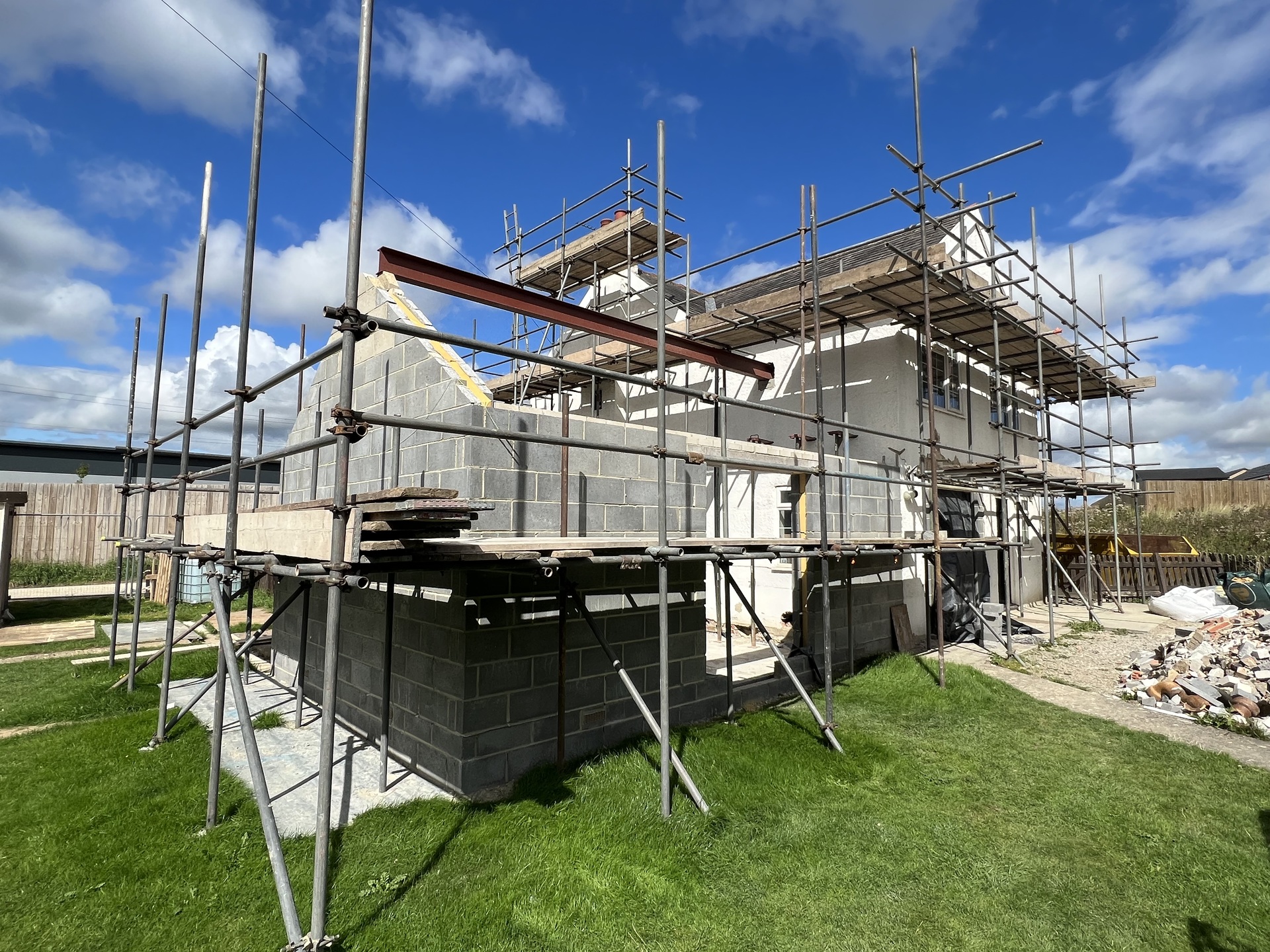 Construction of single storey rear extension